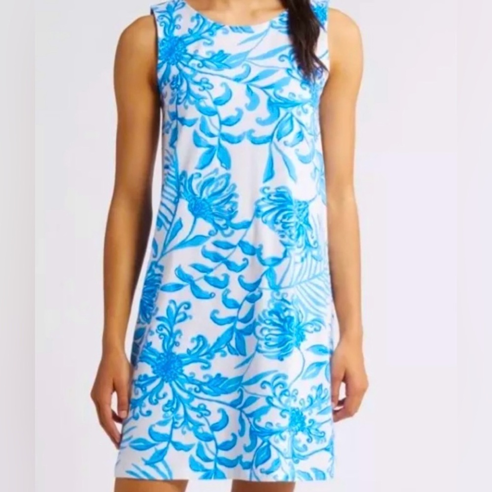 - Lilly Pulitzer Women's Eliza‎ Dress Cotton Resort White Glisten in the Su…